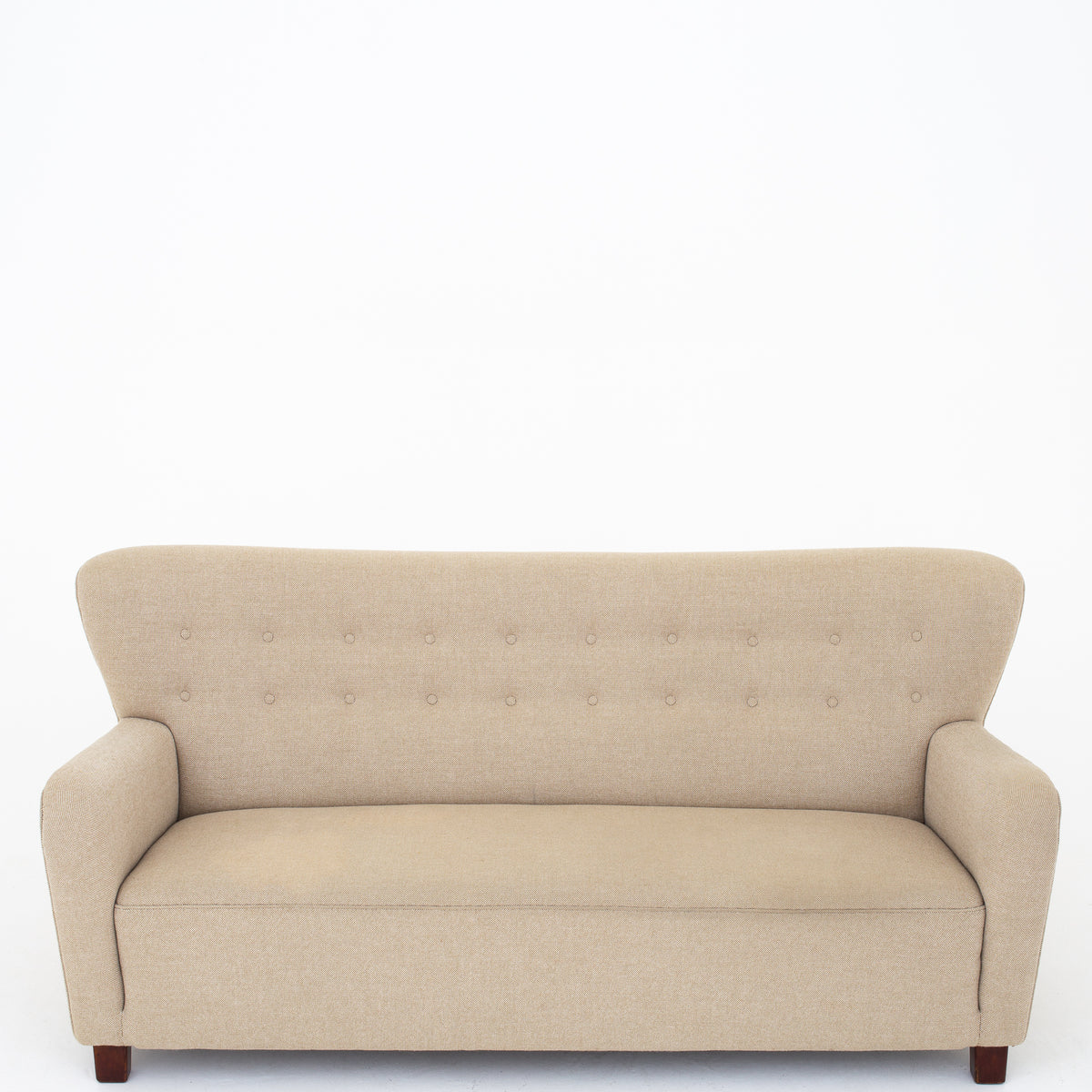 3-seater sofa in light textile