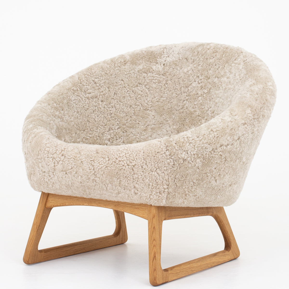 57A - Tub chair in lamb wool