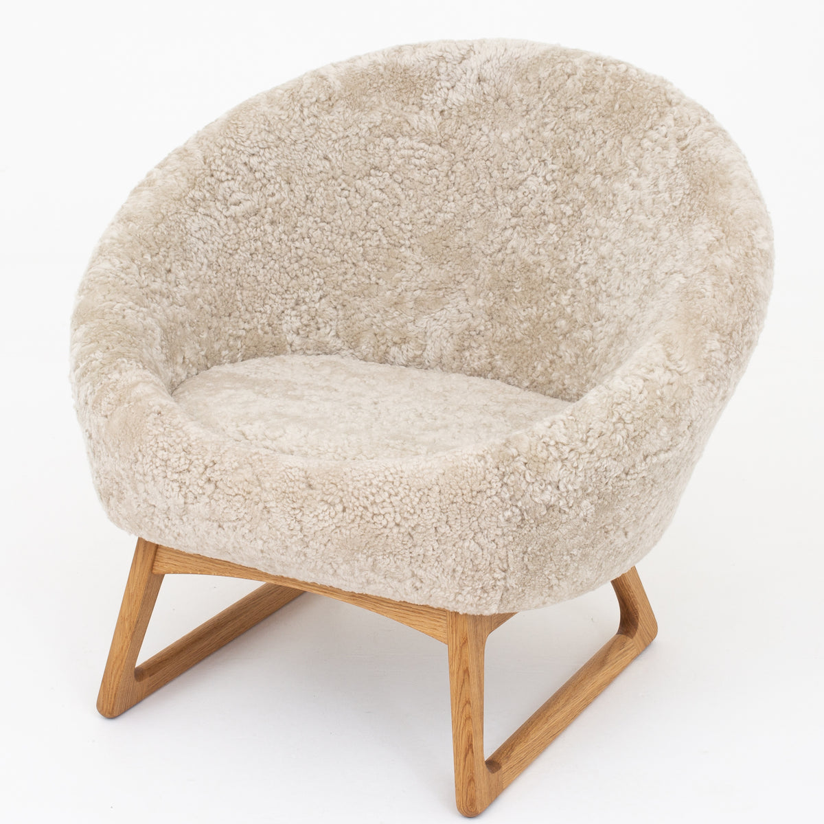 57A - Tub chair in lamb wool