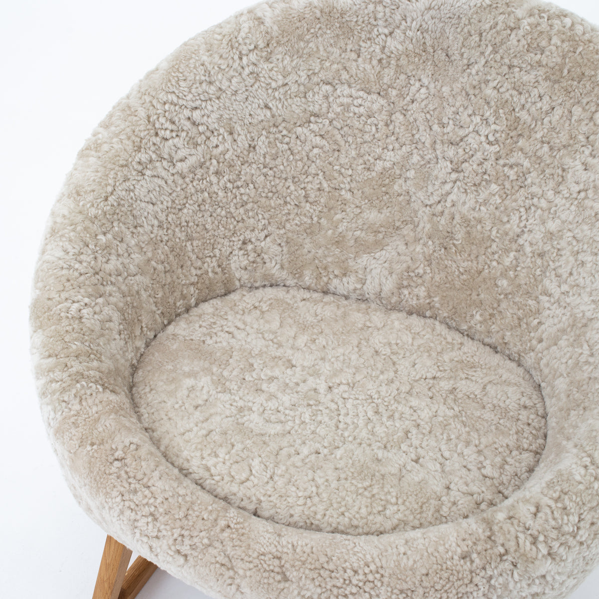 57A - Tub chair in lamb wool