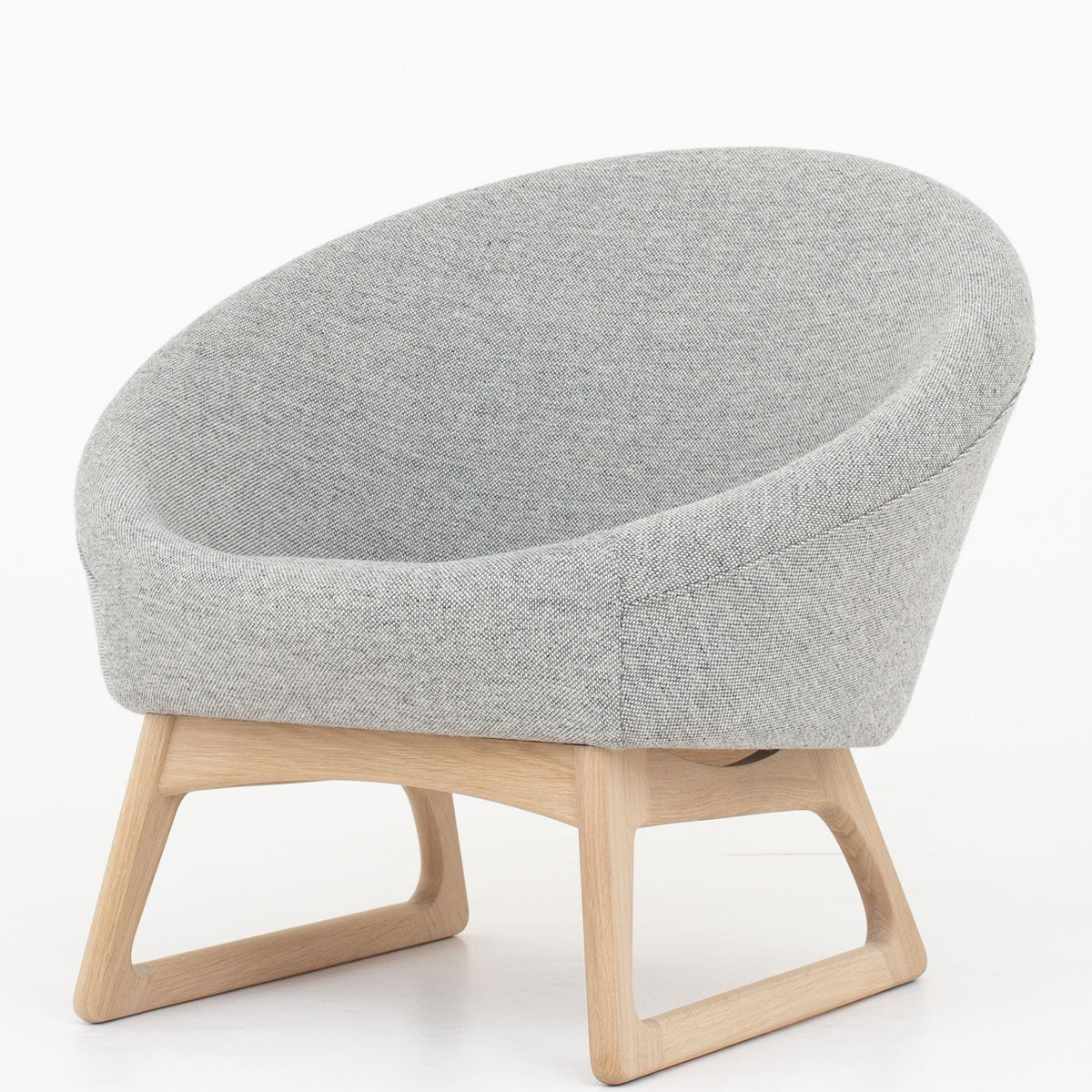 57A - Tub chair in grey wool