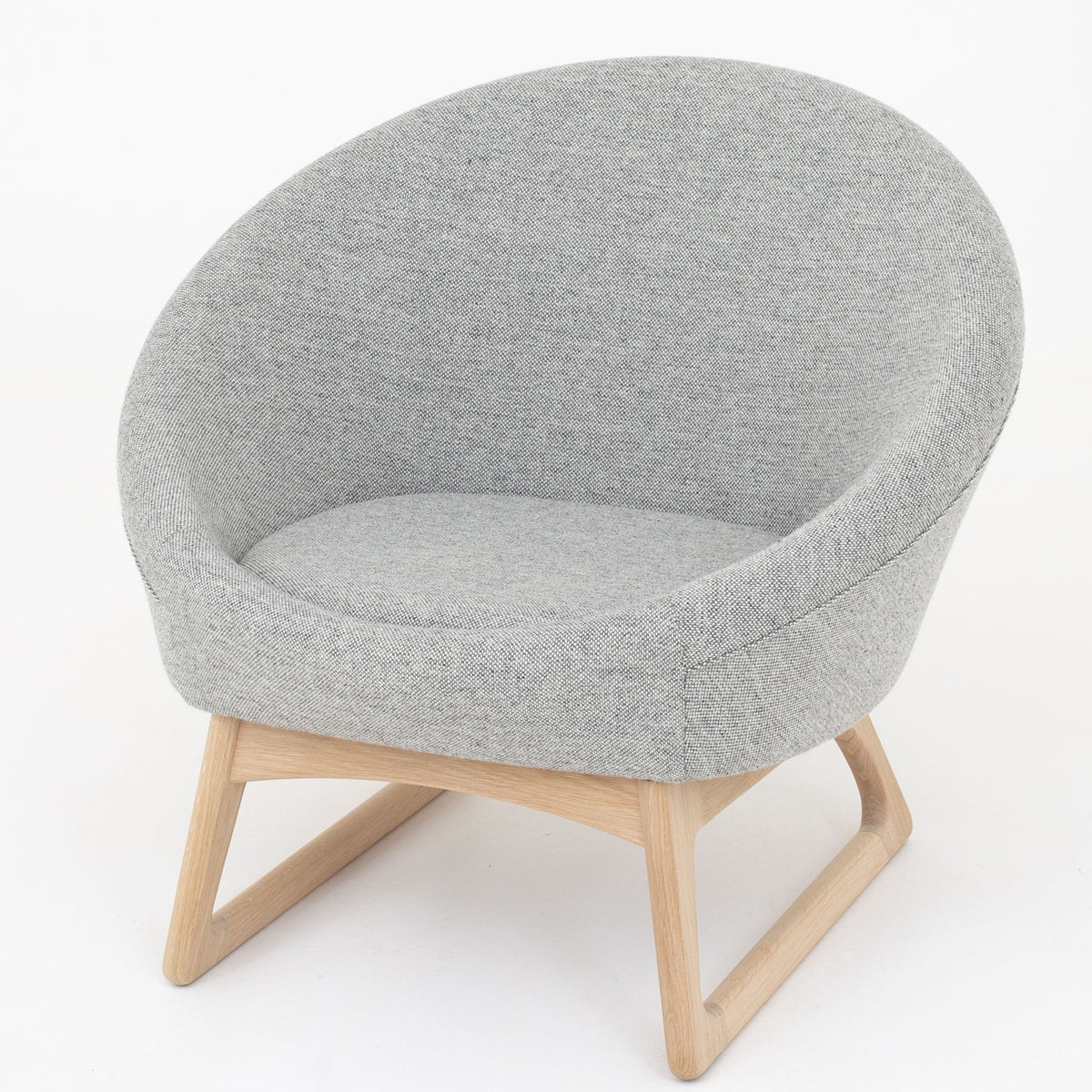 57A - Tub chair in grey wool