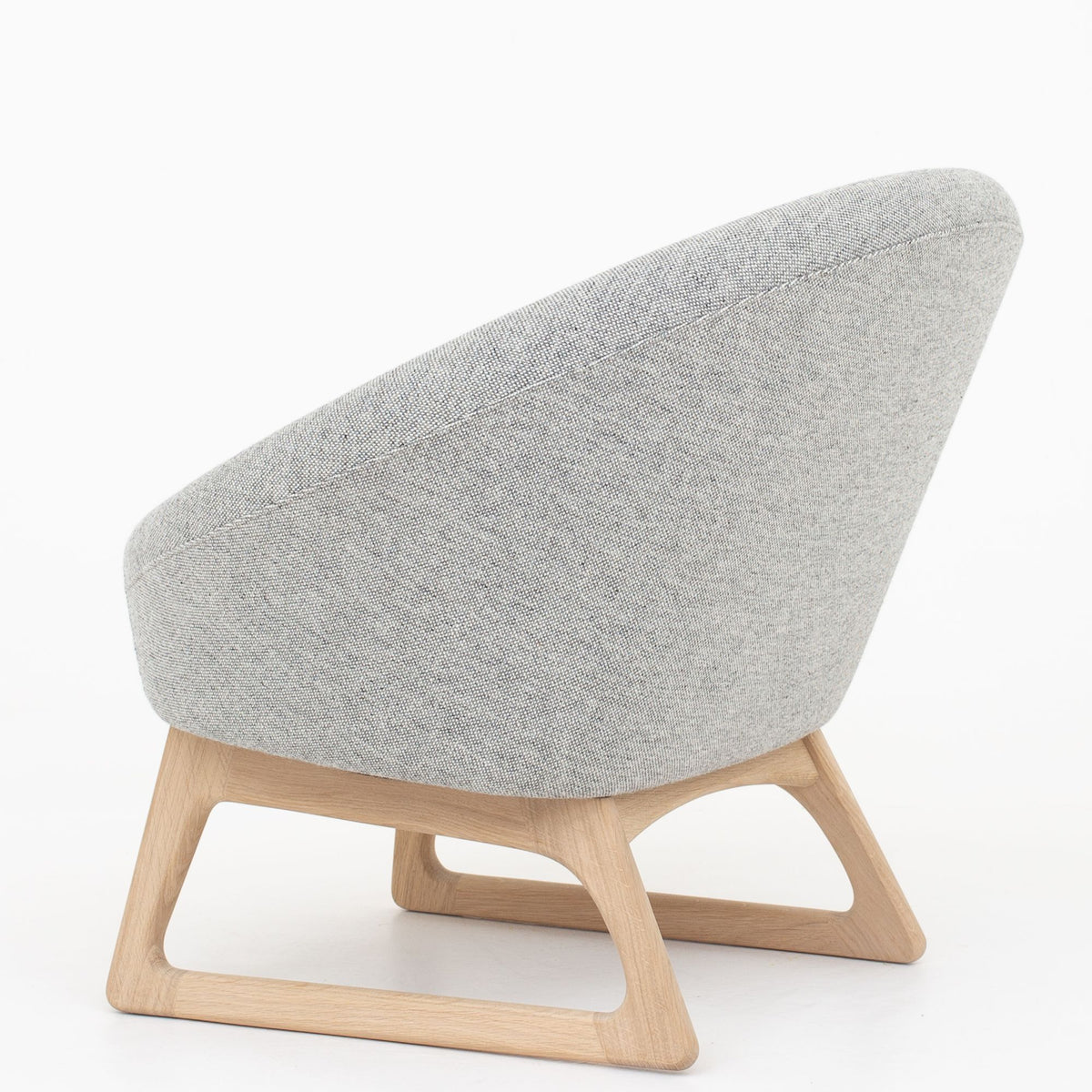 57A - Tub chair in grey wool