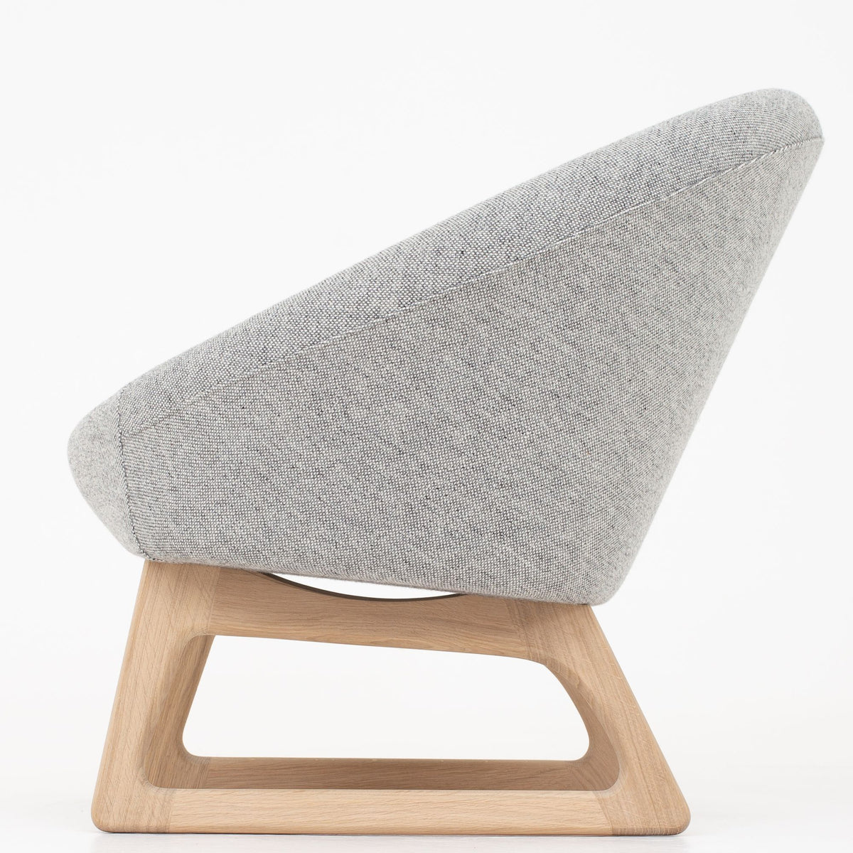 57A - Tub chair in grey wool