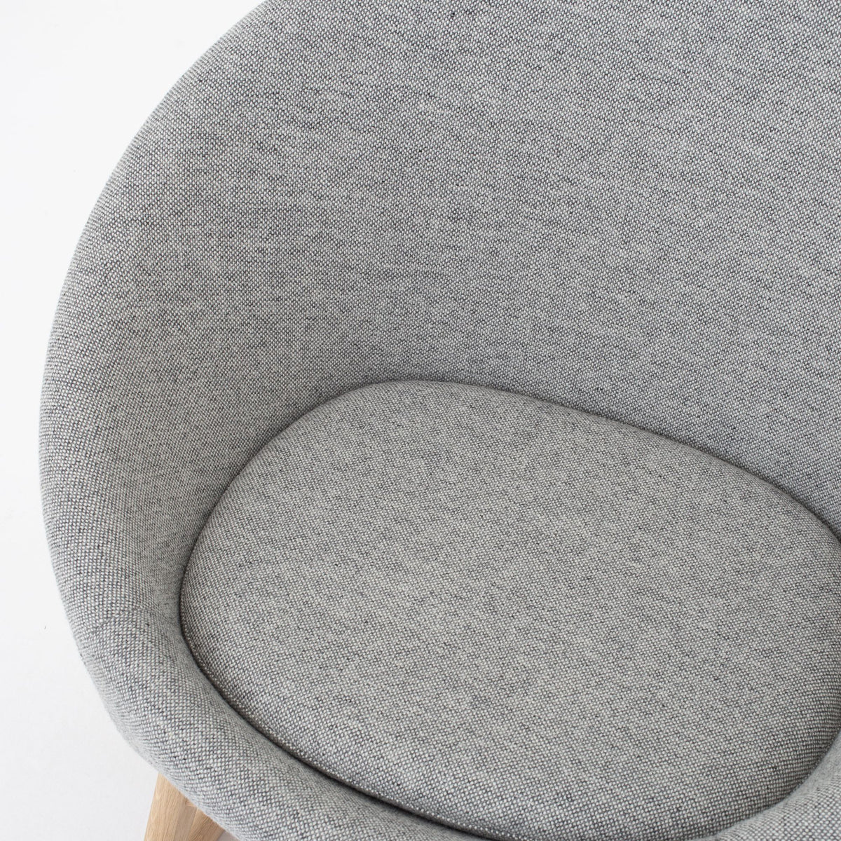 57A - Tub chair in grey wool