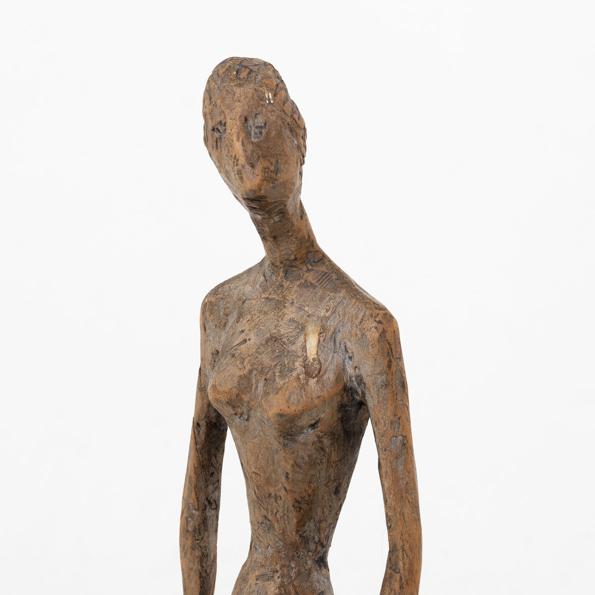 Female figure in wood