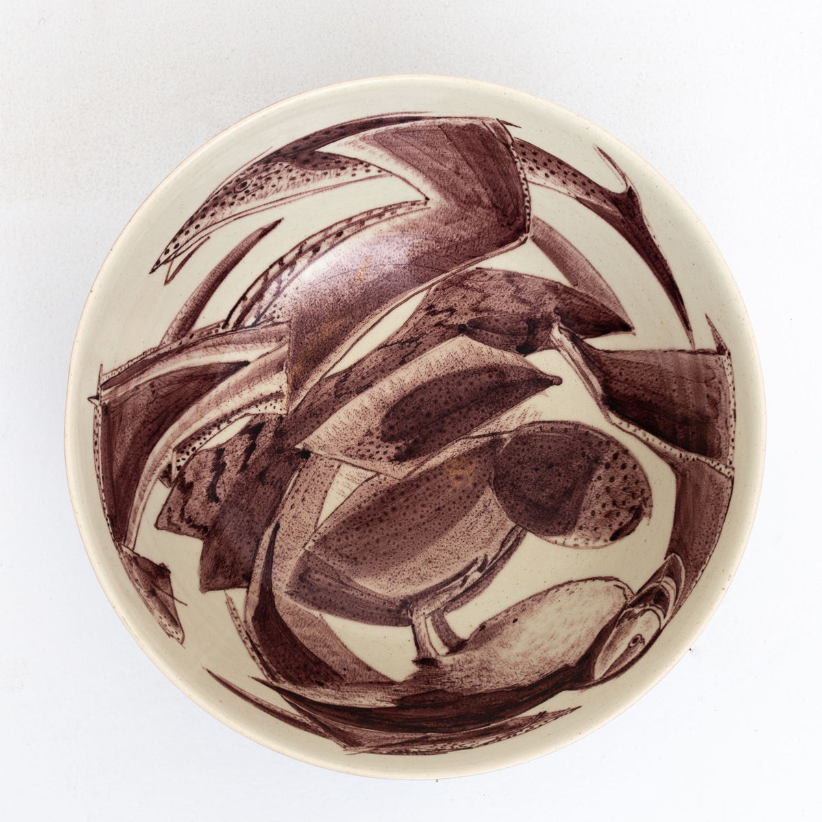 Large bowl in faience