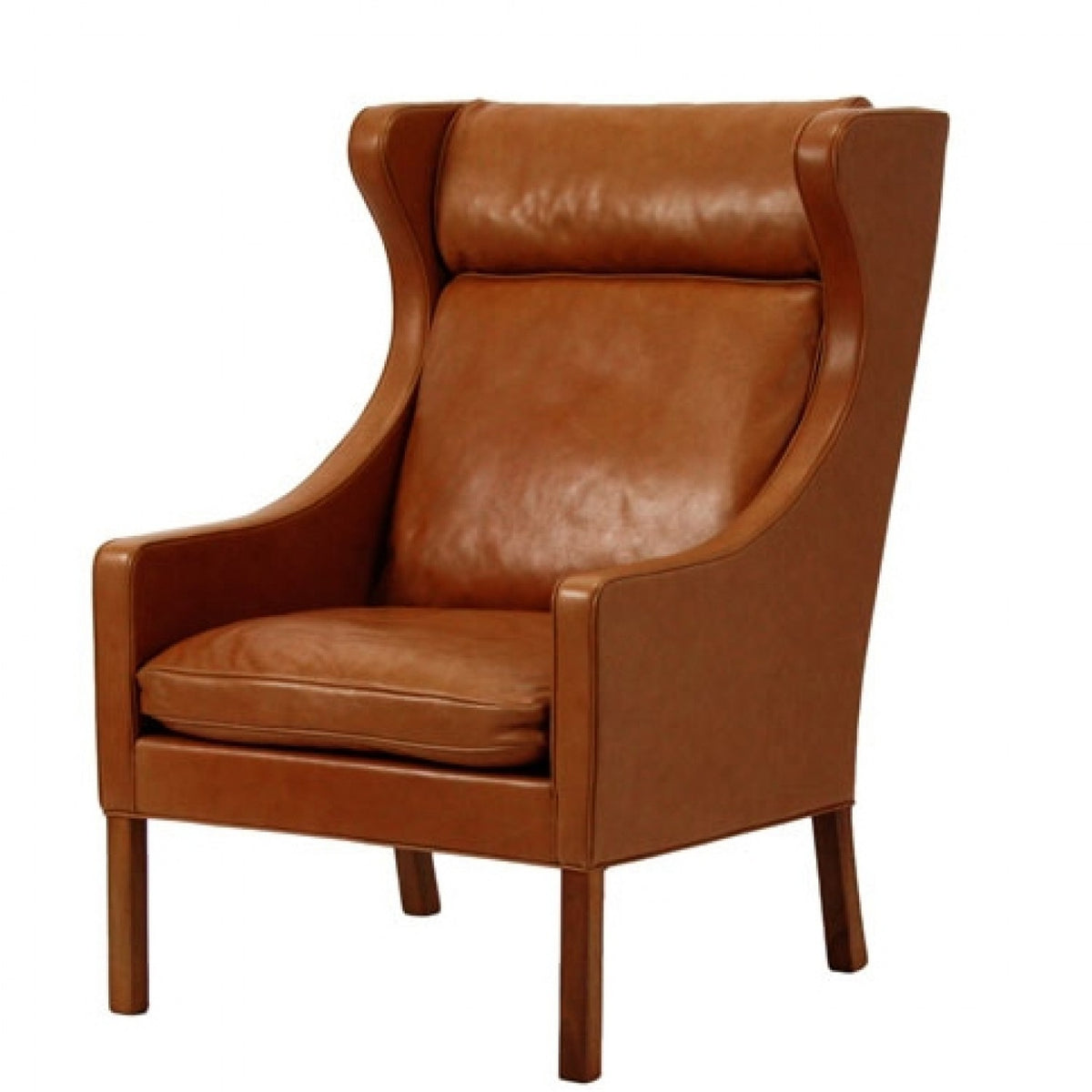 BM 2204 - 'Wing back chair' in Envy Cognac