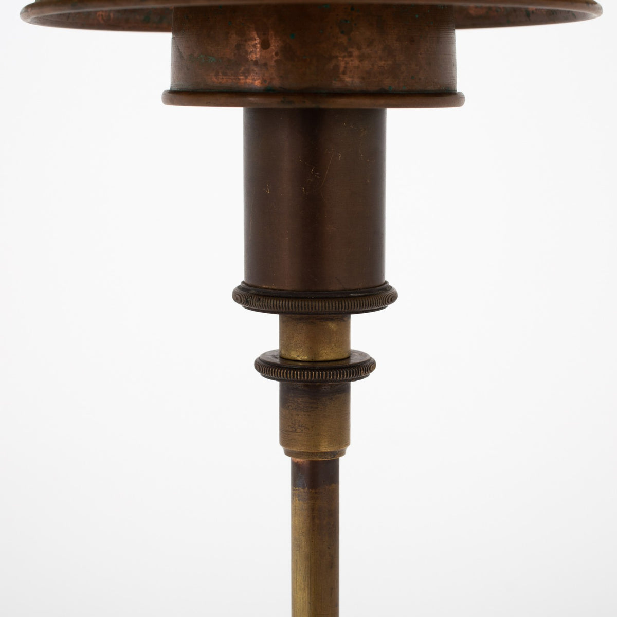 PH 3/2 - Table lamp in patinated cobber