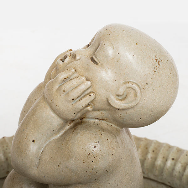 Unique fountain in stoneware