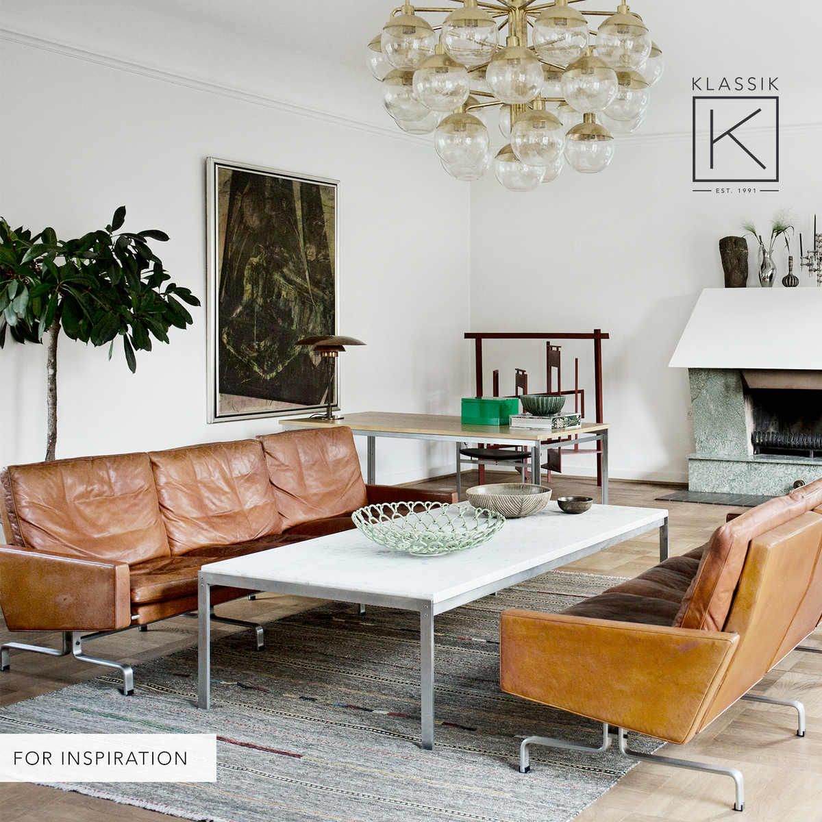 PK 31/3 - 3 pers. sofa i Vegetal-læder