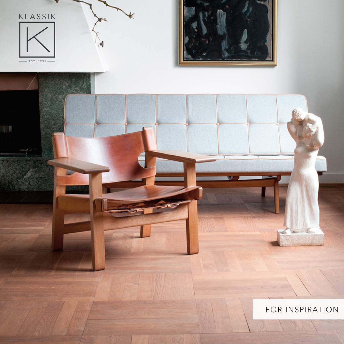 BM 2226 - 'The Spanish Chair' in patinated oak