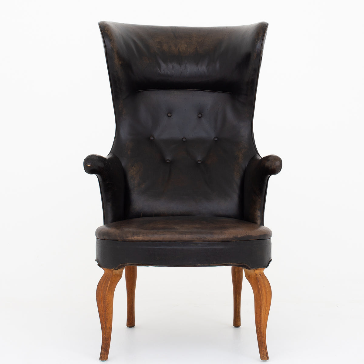 Wingback Chair in original leather