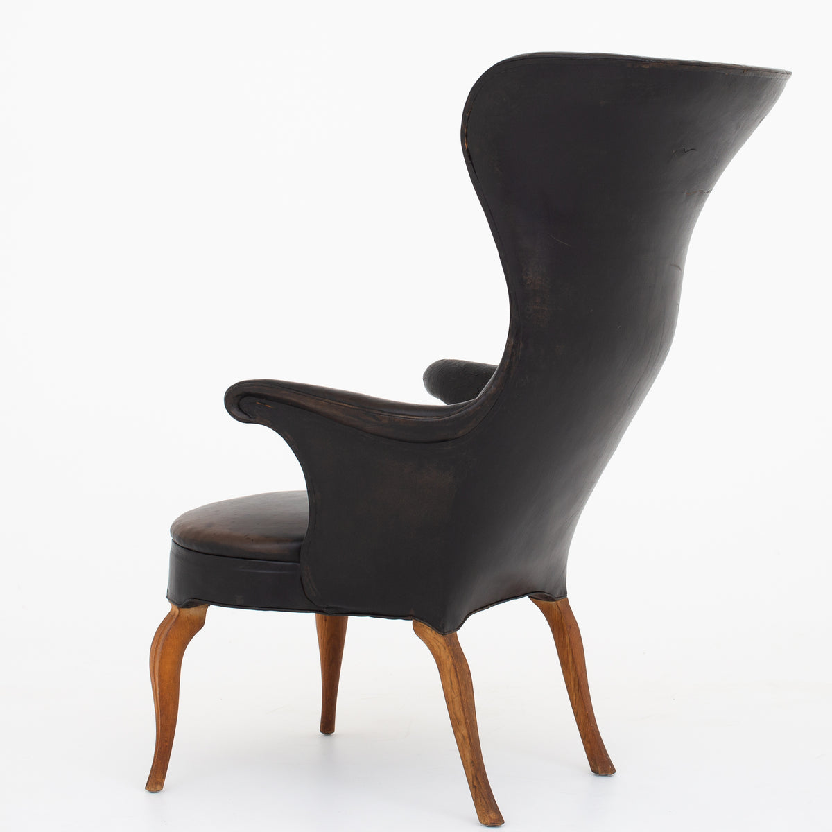 Wingback Chair in original leather