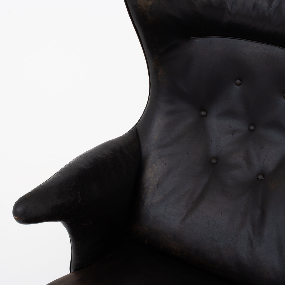 Wingback Chair in original leather