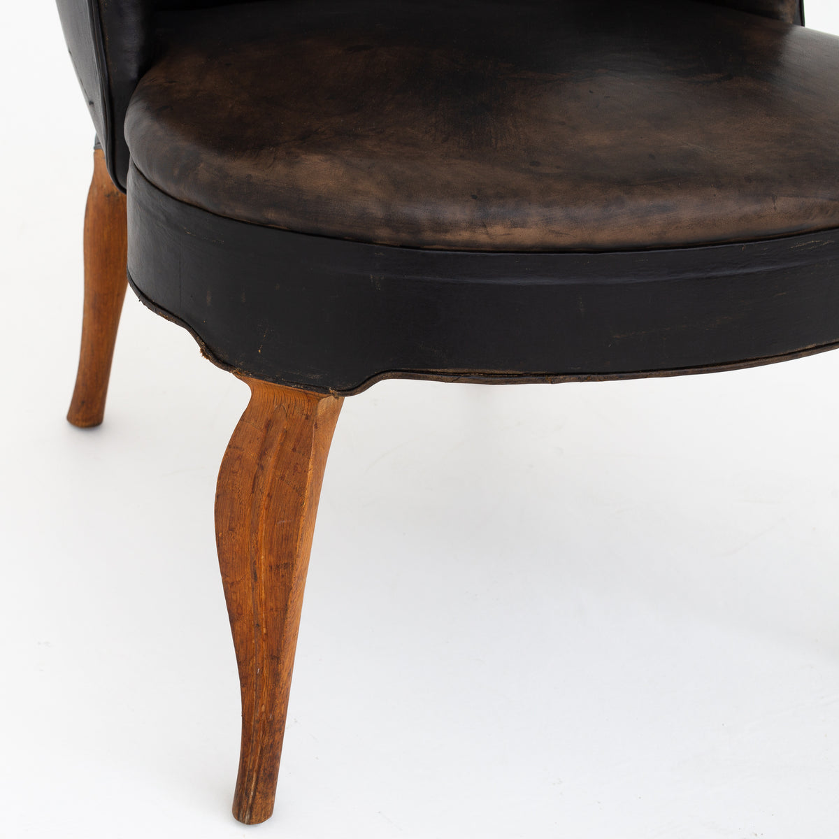 Wingback Chair in original leather
