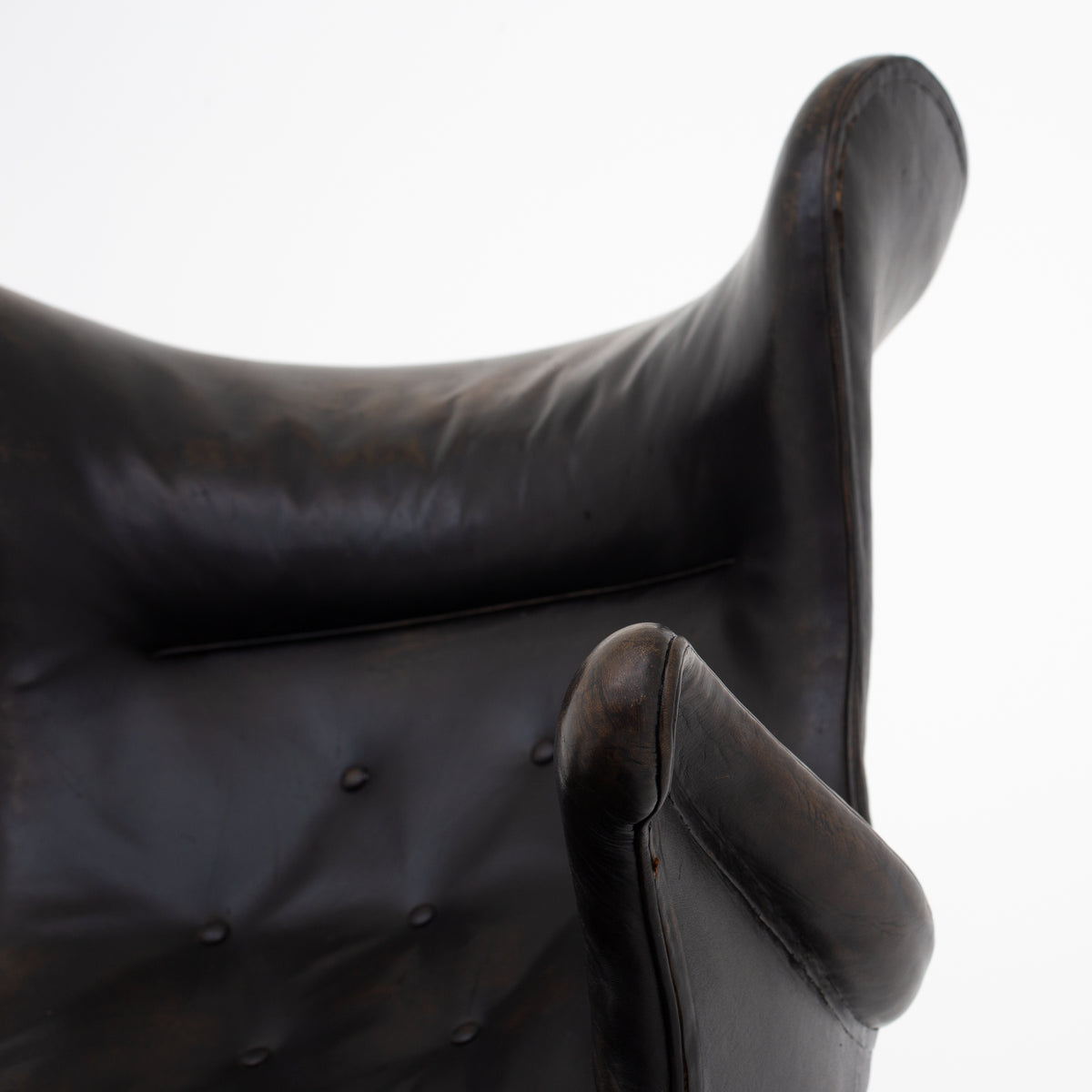 Wingback Chair in original leather