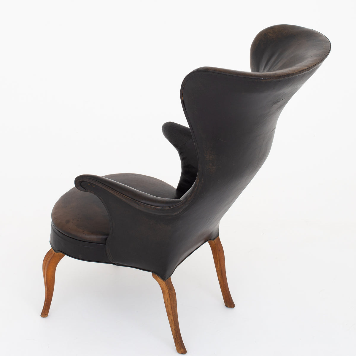 Wingback Chair in original leather