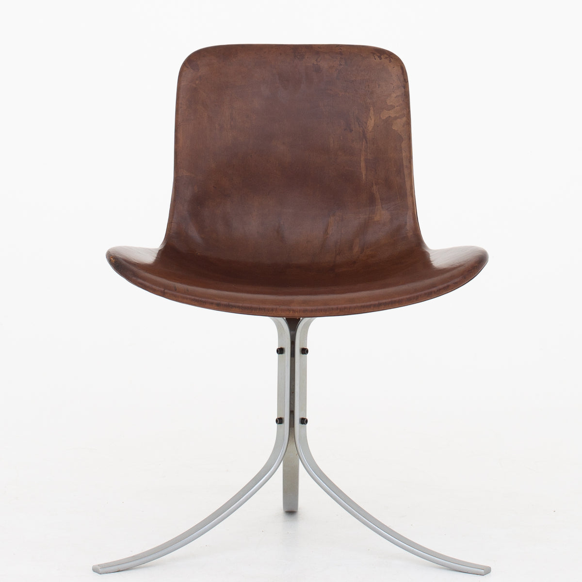 PK 9 - Chairs in original leather (set)