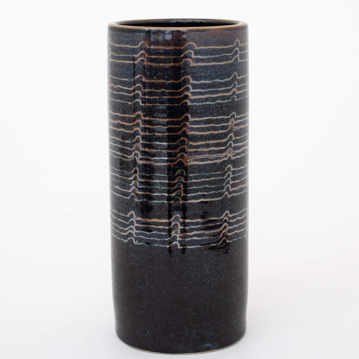 Cylindervase i stentøj