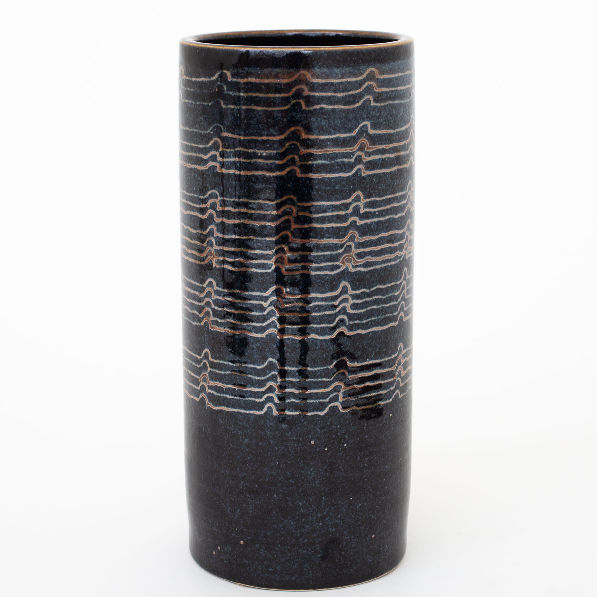 Cylindervase i stentøj