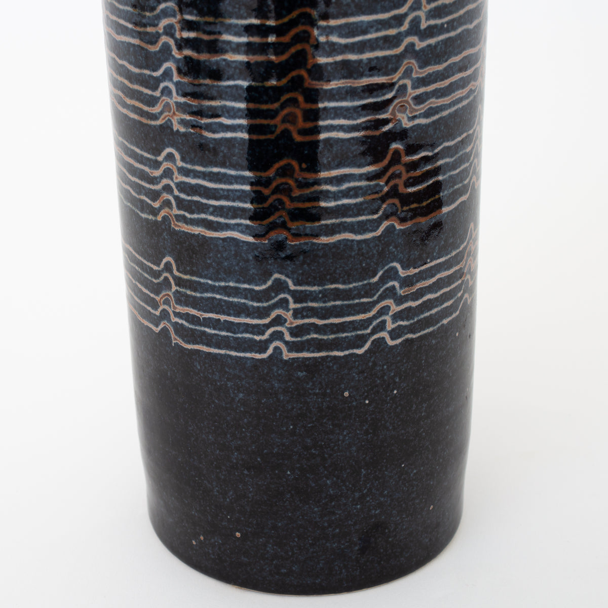 Cylindervase i stentøj
