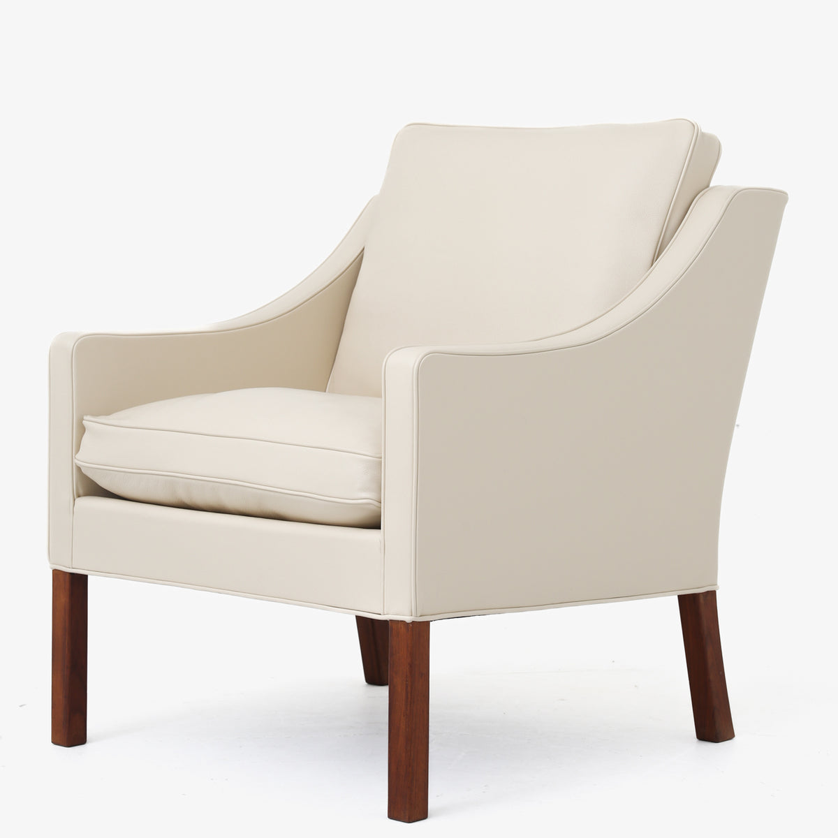 BM 2207 - Easy chair in cream leather
