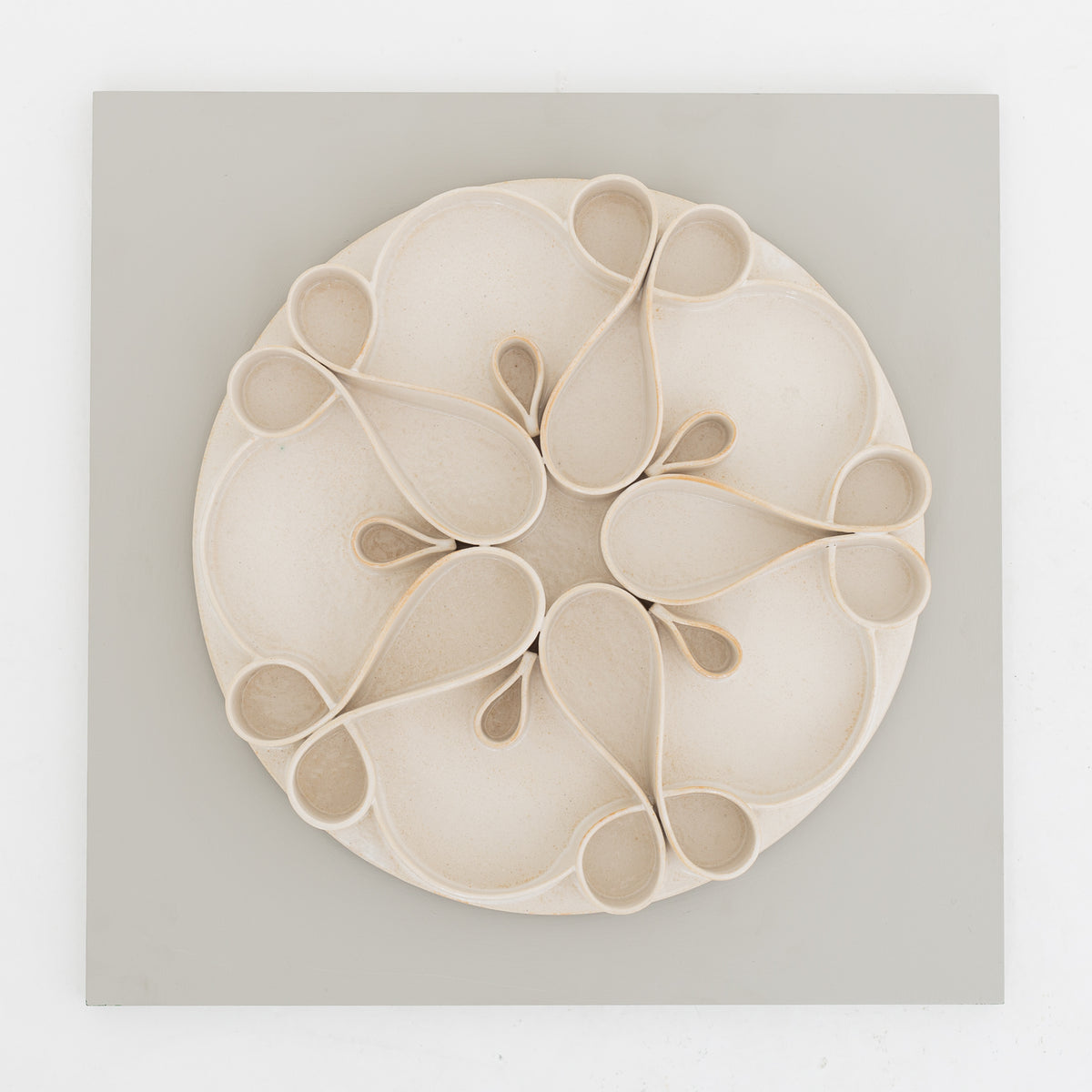 Wall relief in stoneware