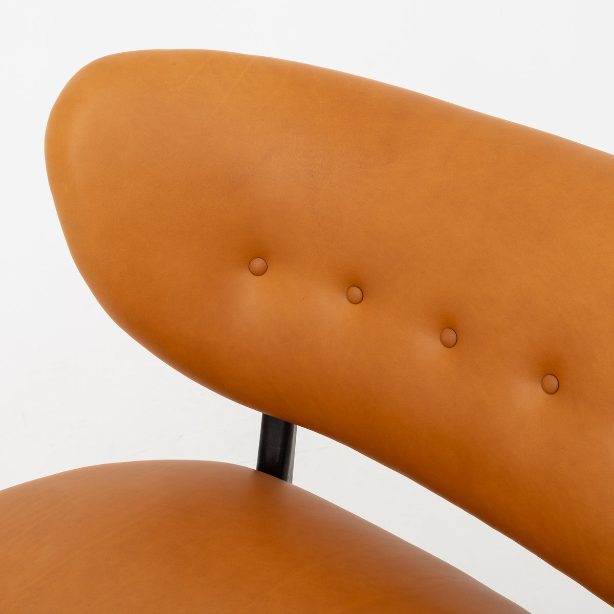 Sofa i cognac-læder
