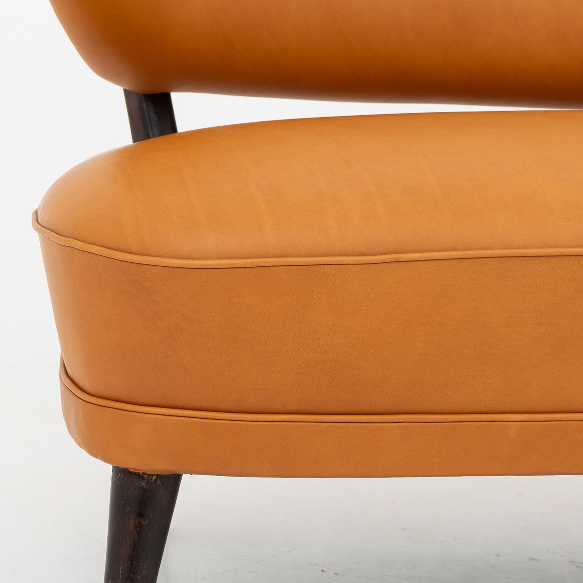 Sofa i cognac-læder