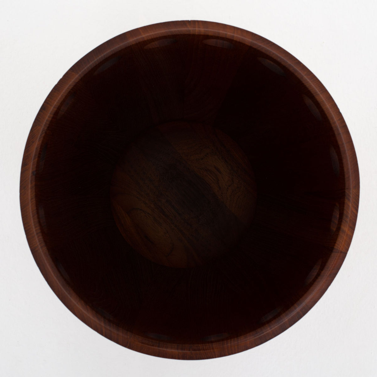 Fruit bowl in solid teak