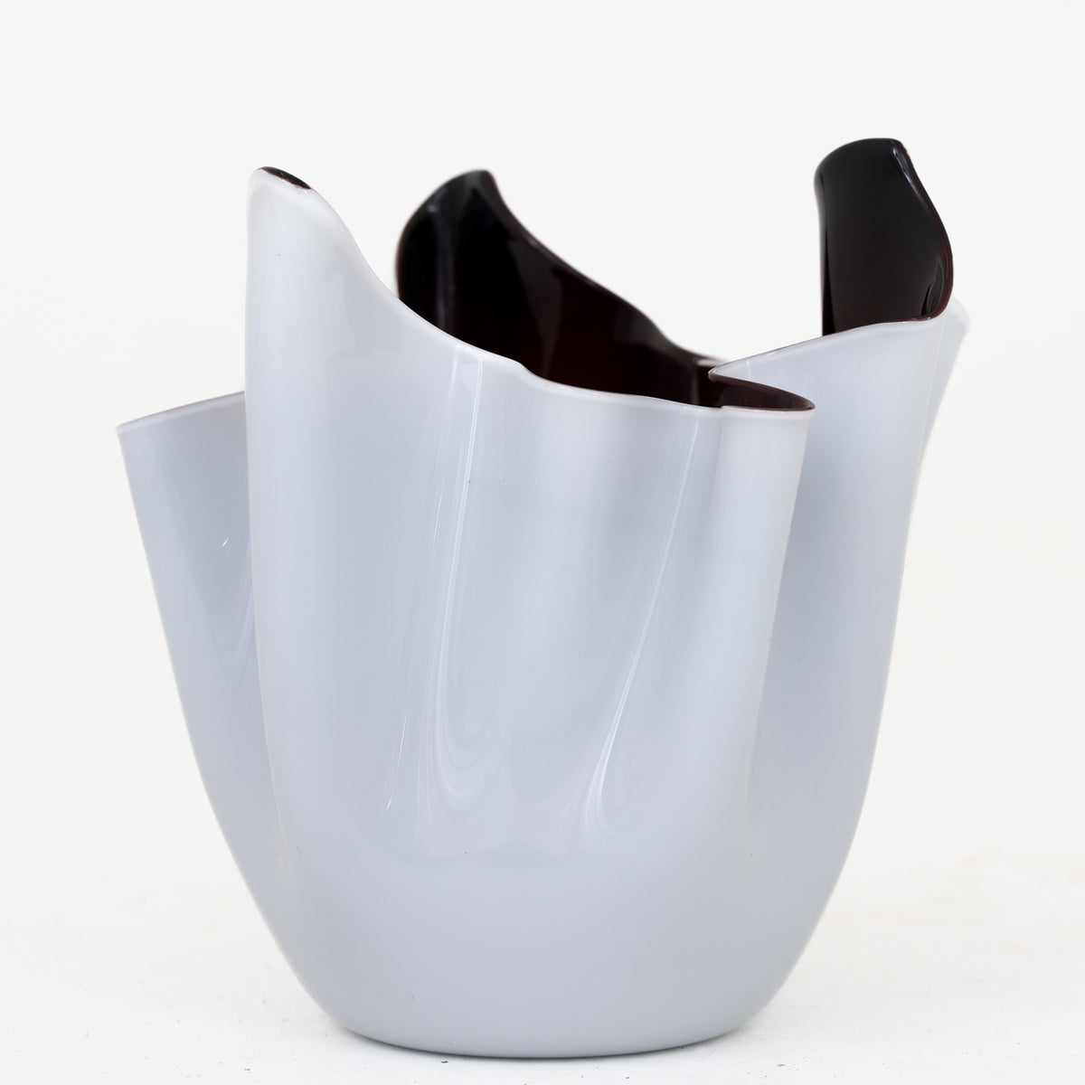Fazzoletto' vase in glass