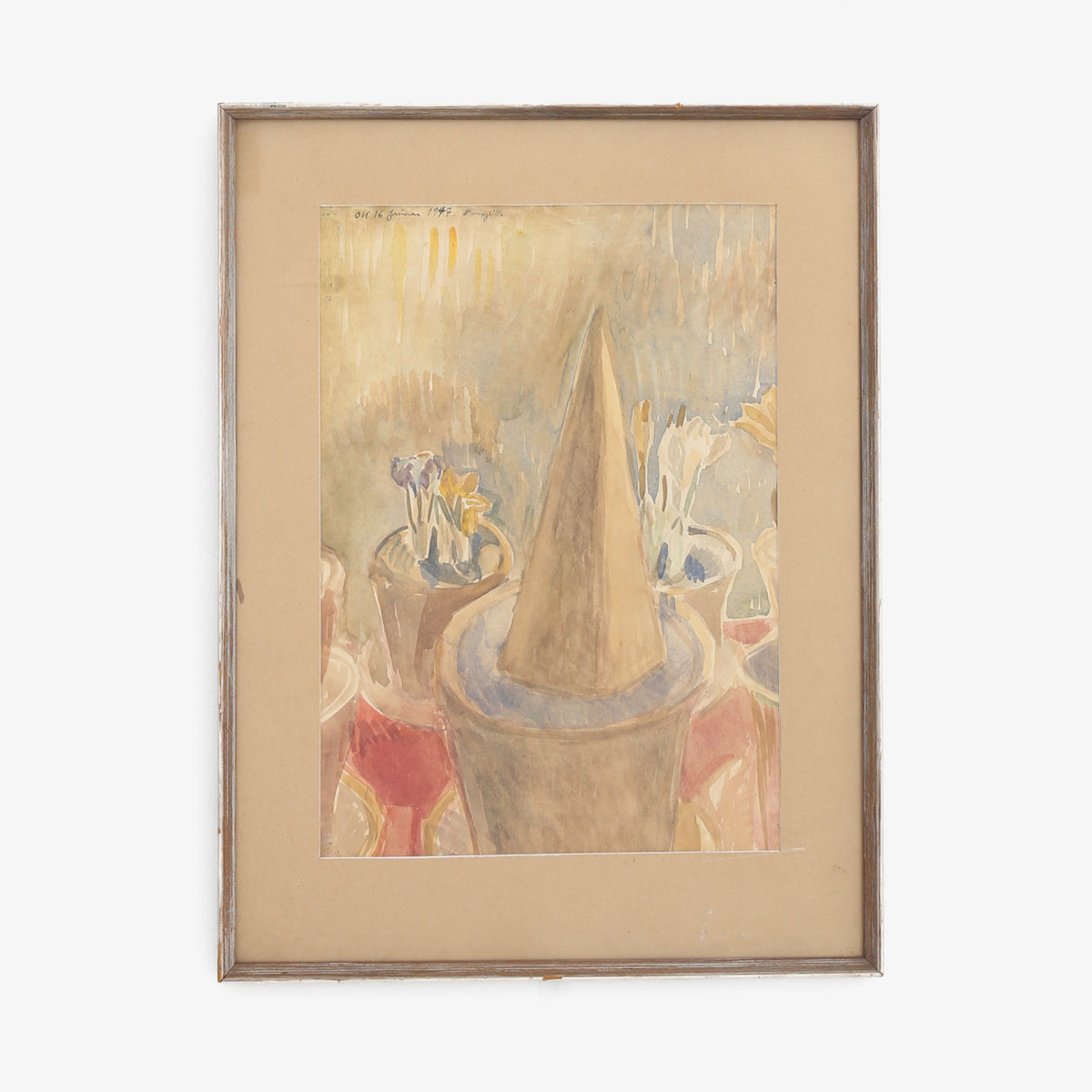 Watercolour in frame