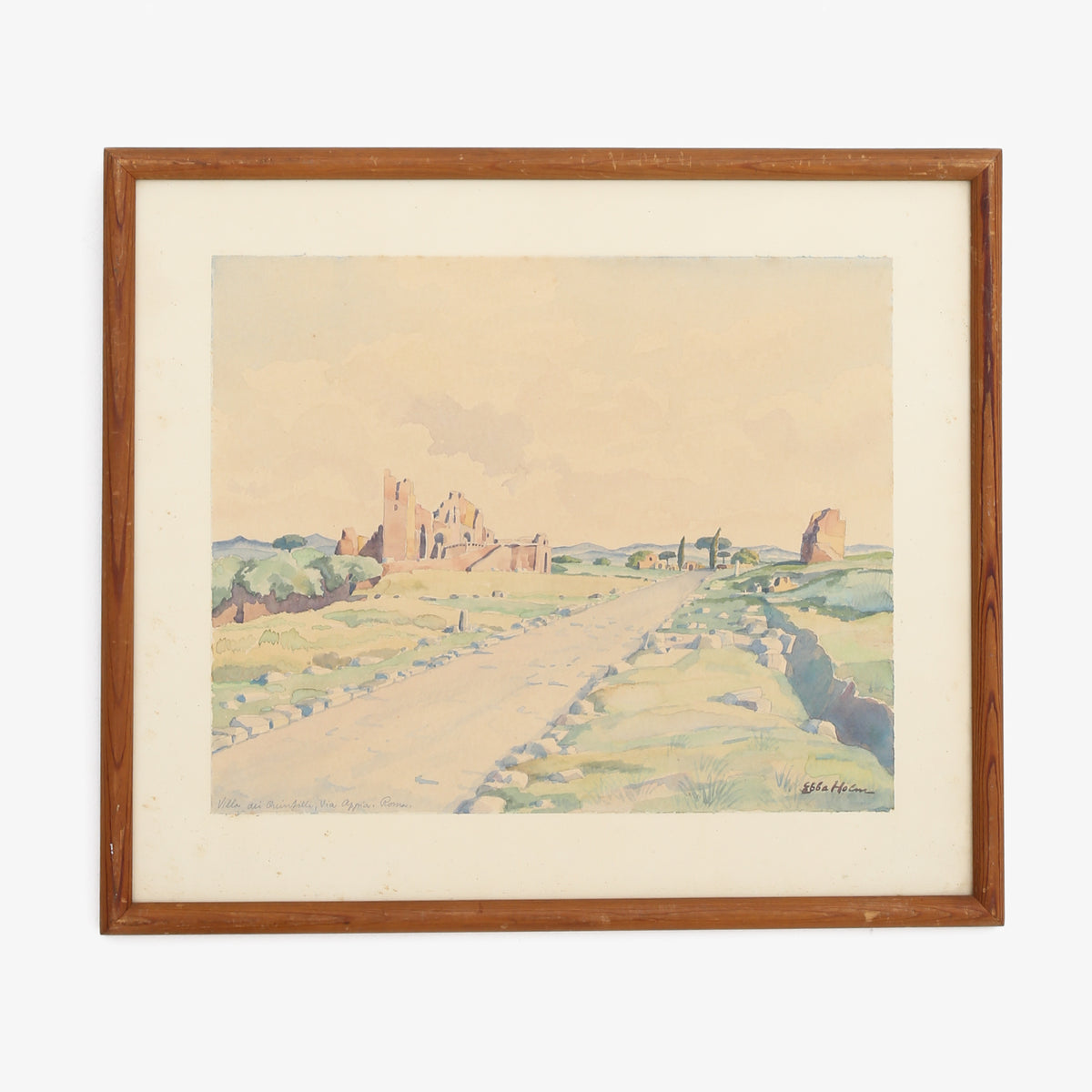 Watercolour in frame