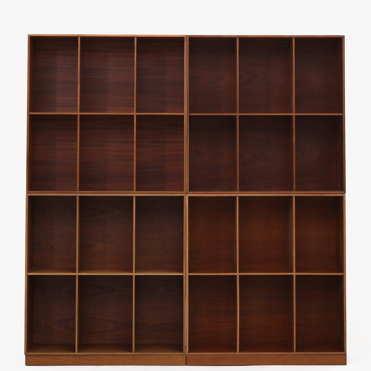 Bookcases in mahogany (set of 4)