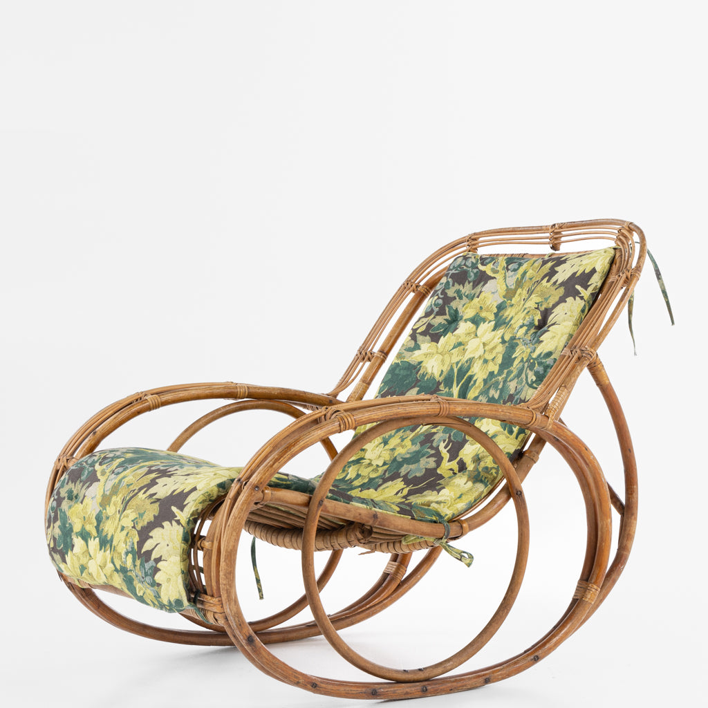 Rocking chair in bamboo
