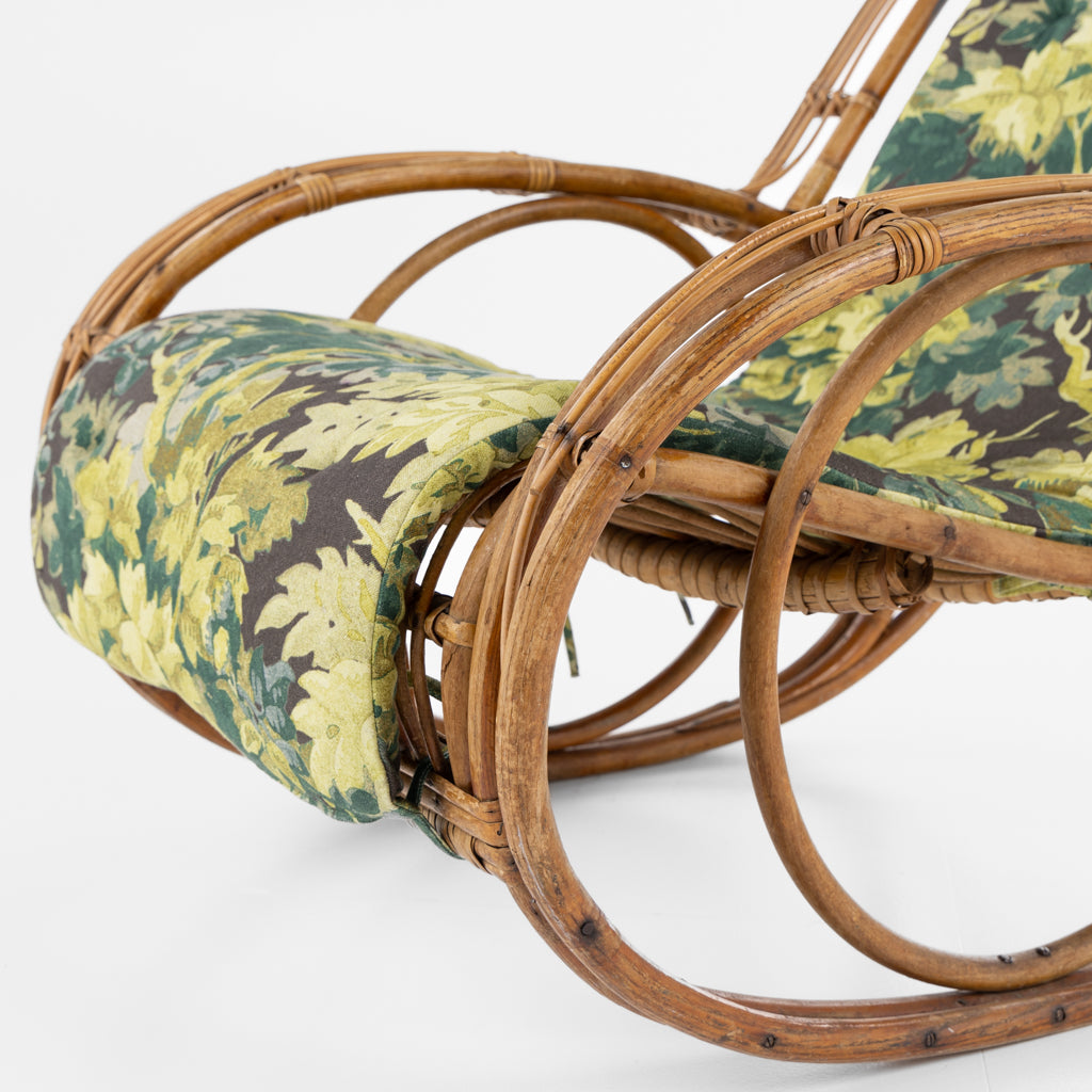 Rocking chair in bamboo